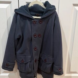 Imoga Charcoal Hooded Pea Coat for Kids